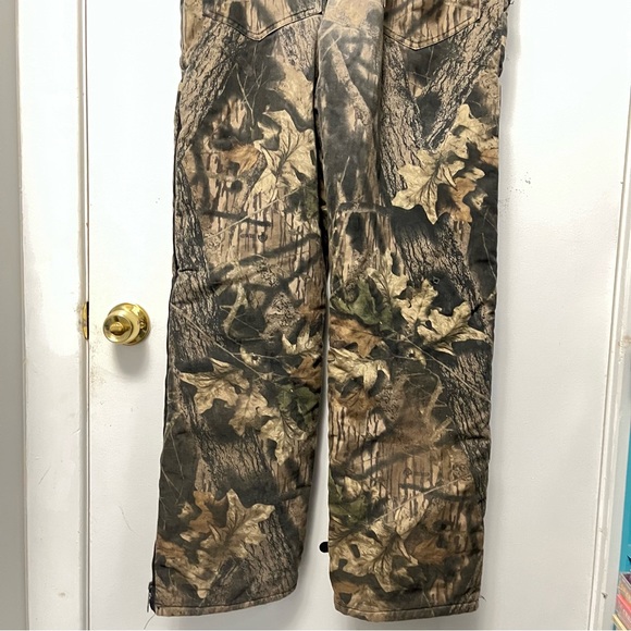 VTG CAMO OVERALLS REAL TREE CAMOUFLAGE HUNTING OUTDOOR AOP PANTS CARGO MOSSY OAK - Picture 9 of 13